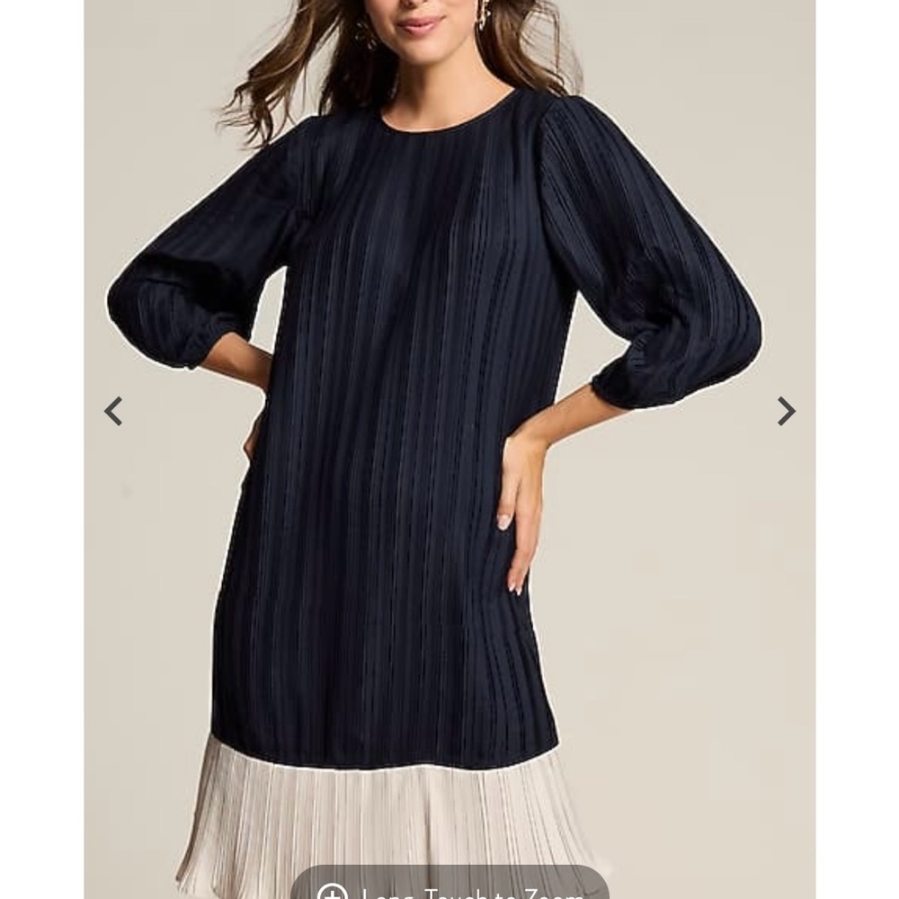 J. Jill Wearever Plissé A-Line Dress, Large, NWOT